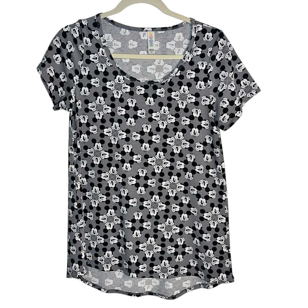 LuLaRoe Disney Mickey Mouse Scoop Neck Tee Shirt XS Simply Comfortable